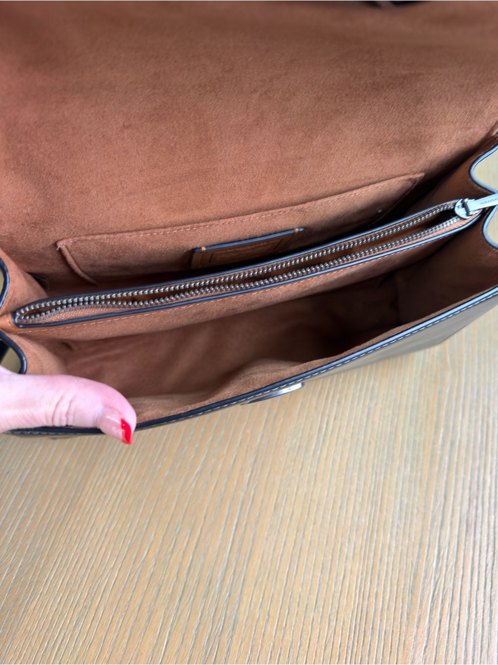 Coach Eliza Black Leather Top-Handle Crossbody Bag - Picture 10 of 15